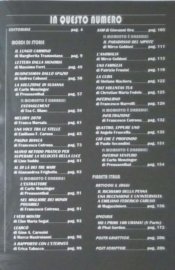 L'indice de Il Magazzino dei Mondi 5